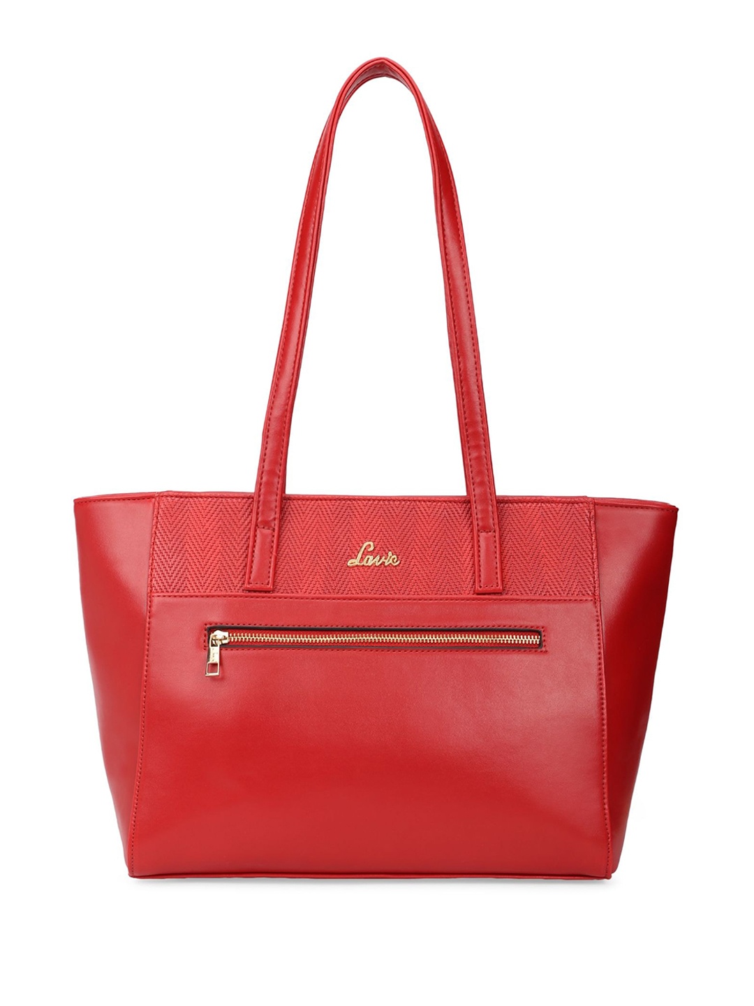 

Lavie Textured Structured Tote Bag, Red