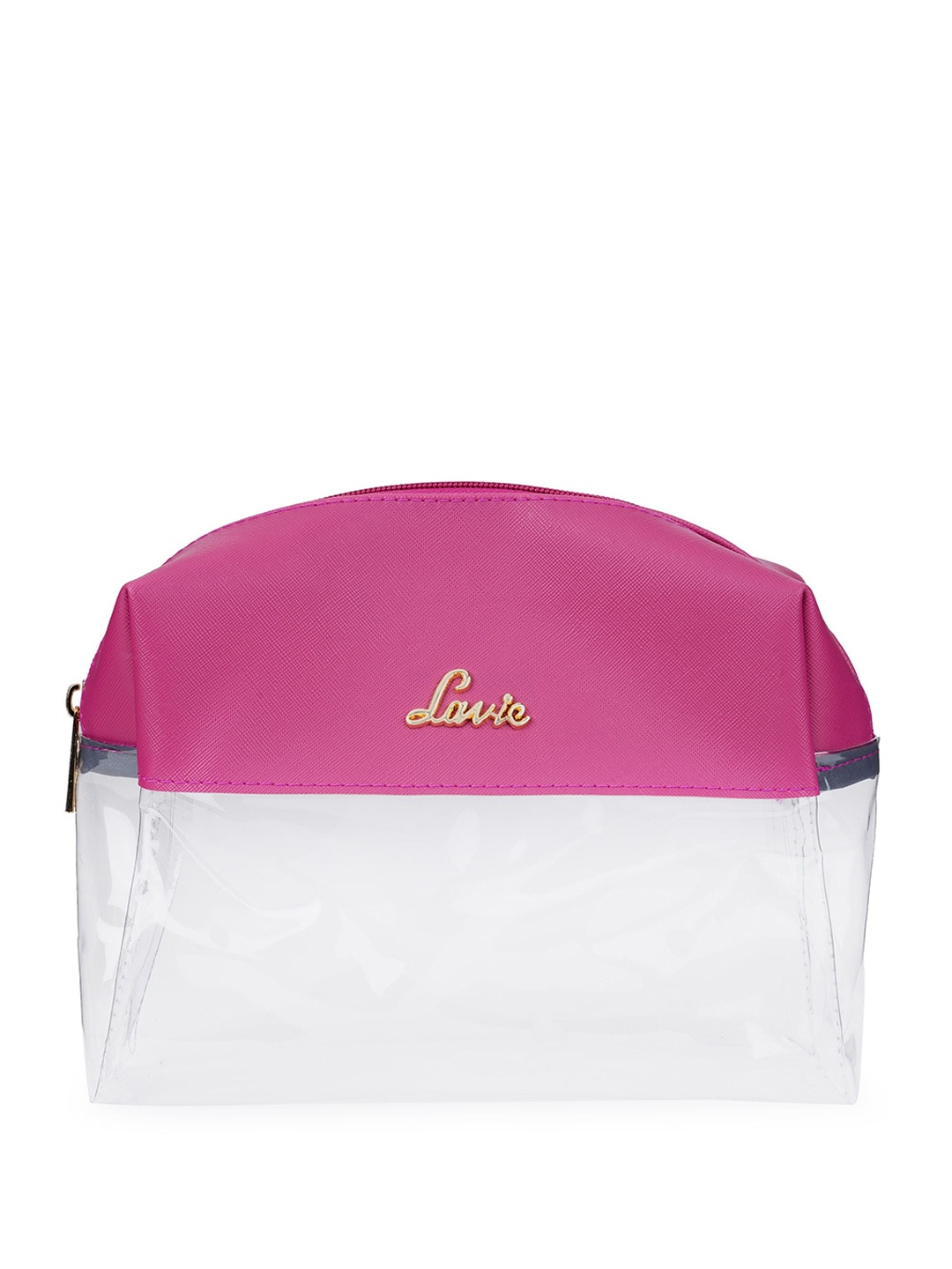 

Lavie Women Colourblocked Travel Pouch, Pink