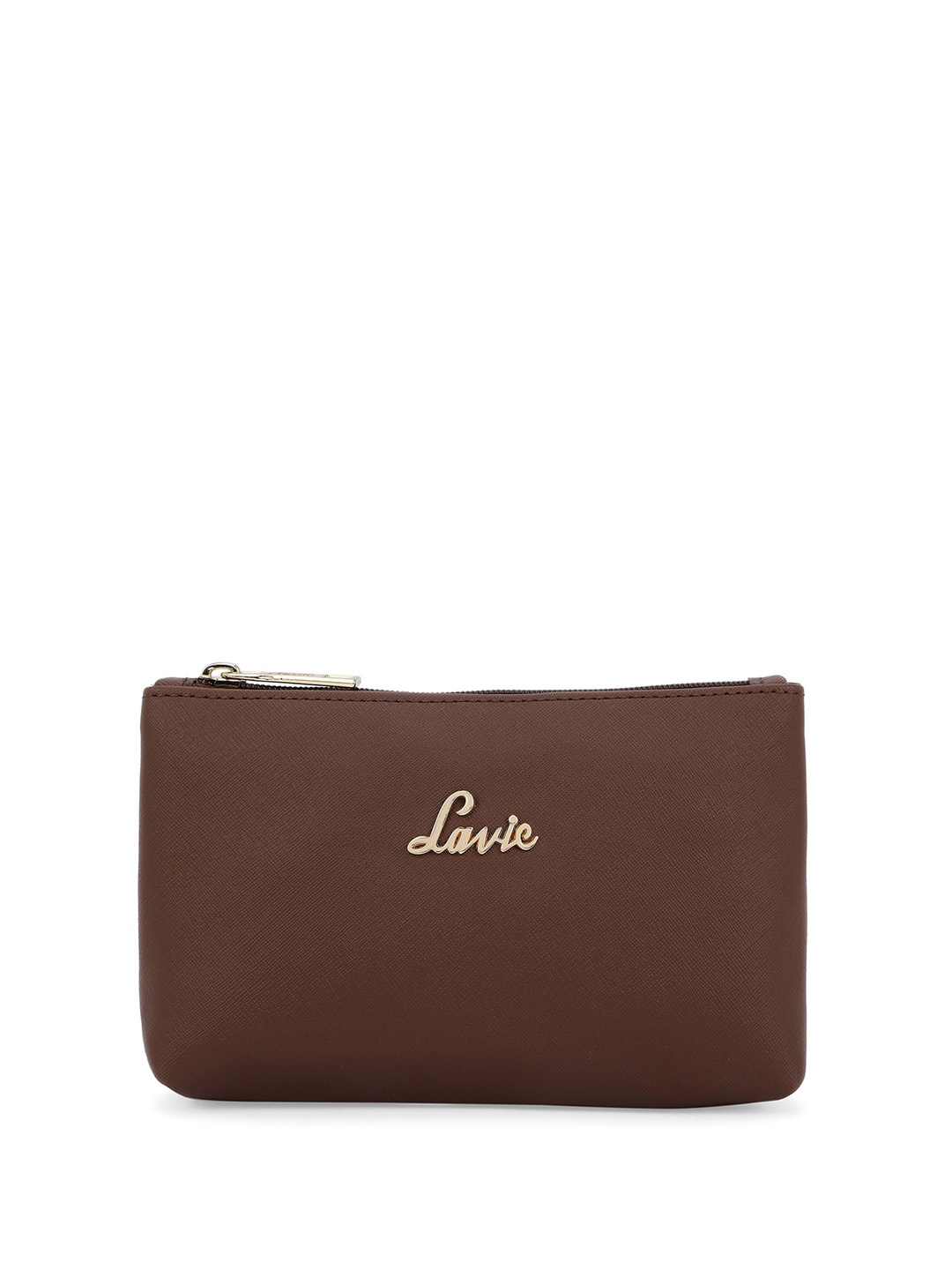 

Lavie Women Textured Leather Pouch, Brown