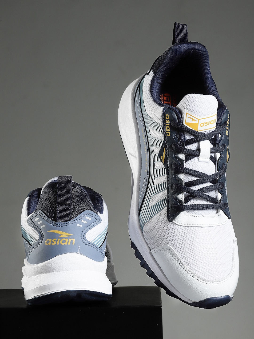 

ASIAN Men Turbo Mesh Running Sports Shoes, White