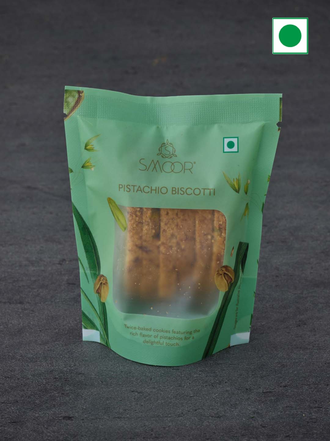 

SMOOR Pista Biscotti-150 g, Green