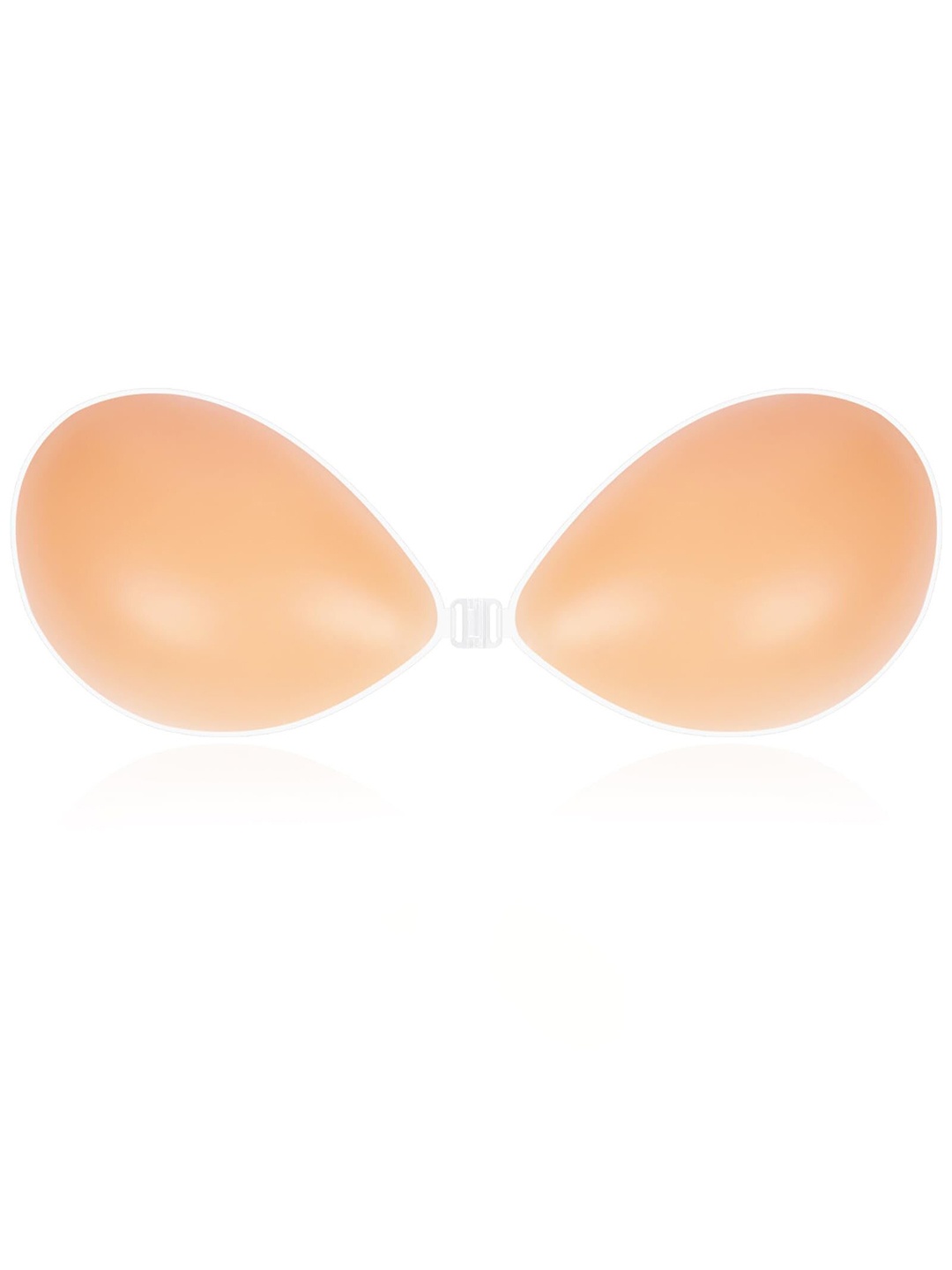 

VAGHBHATT Push-Up Strapless Seamless Half Coverage Transparent Back Bra All Day Comfort, Beige