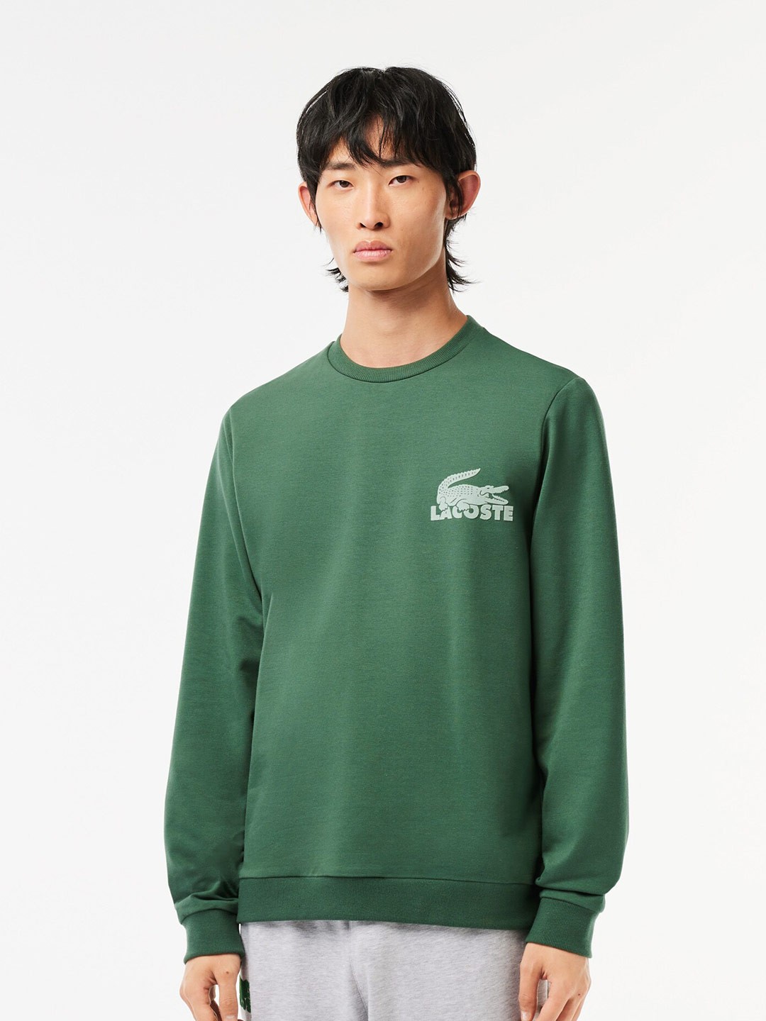 

Lacoste Round Neck Pullover Sweatshirt, Green