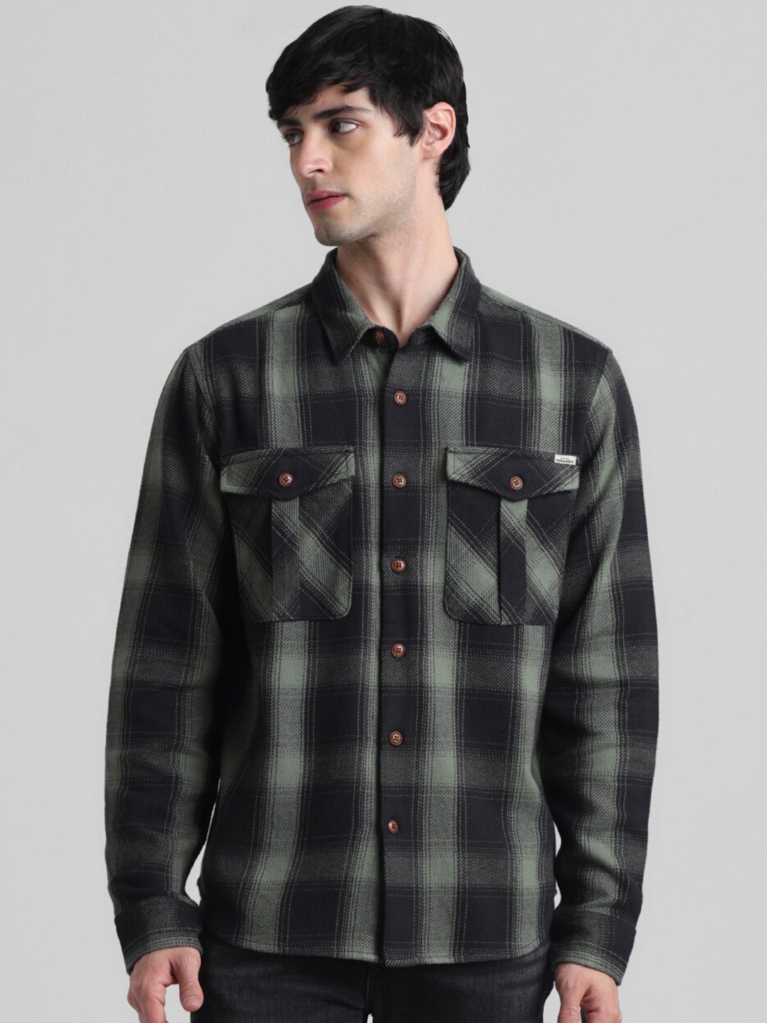 

Jack & Jones Pure Cotton Oversized Shirt, Green