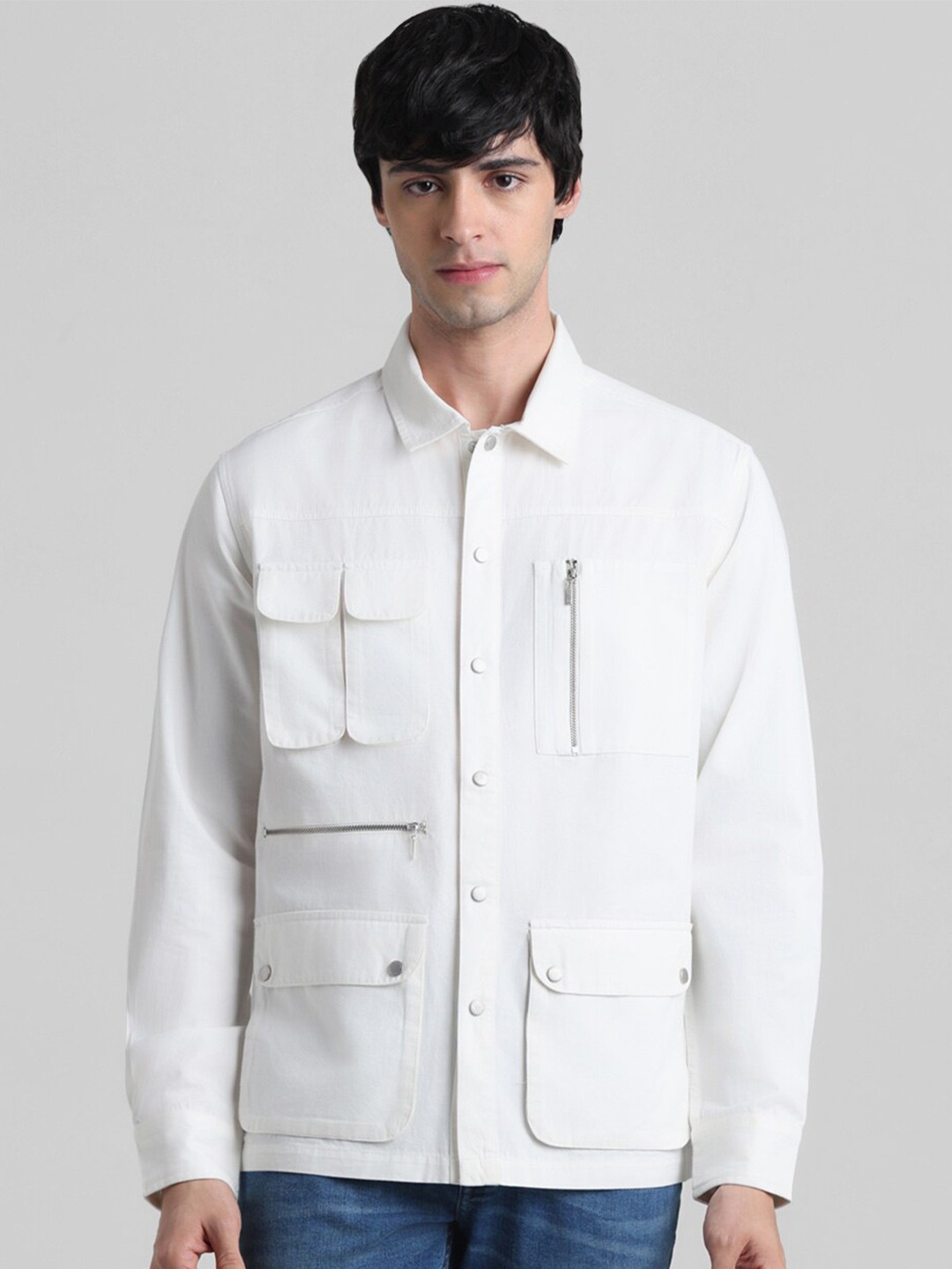 

Jack & Jones Pure Cotton Oversized Shirt, White