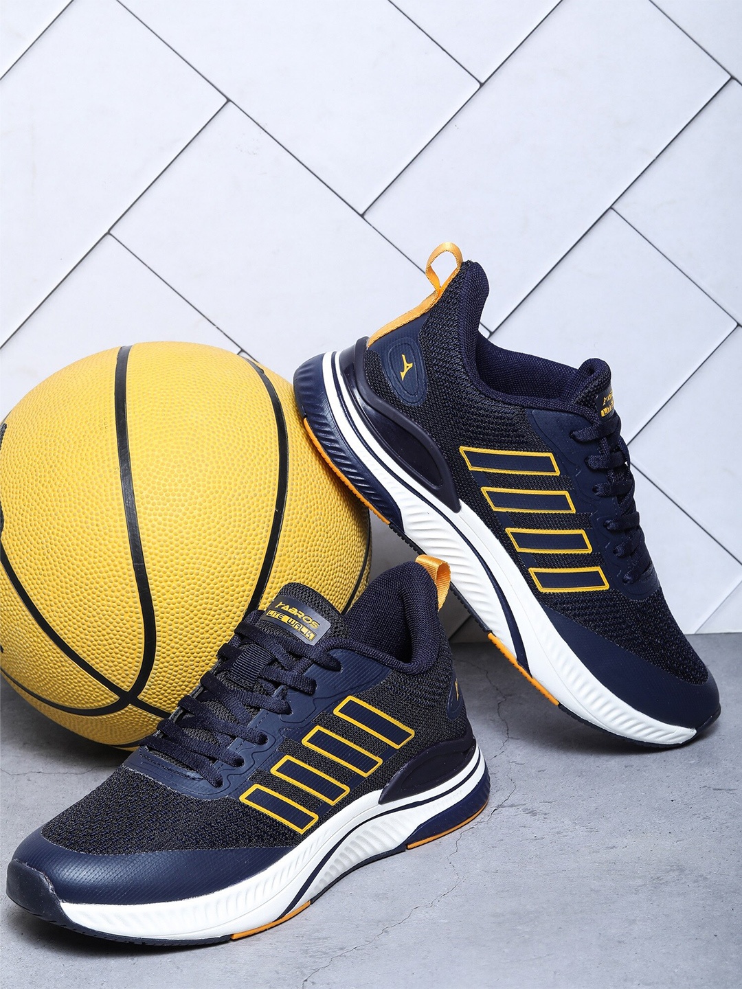 

ABROS Men Jagger Running Sports Shoes, Navy blue