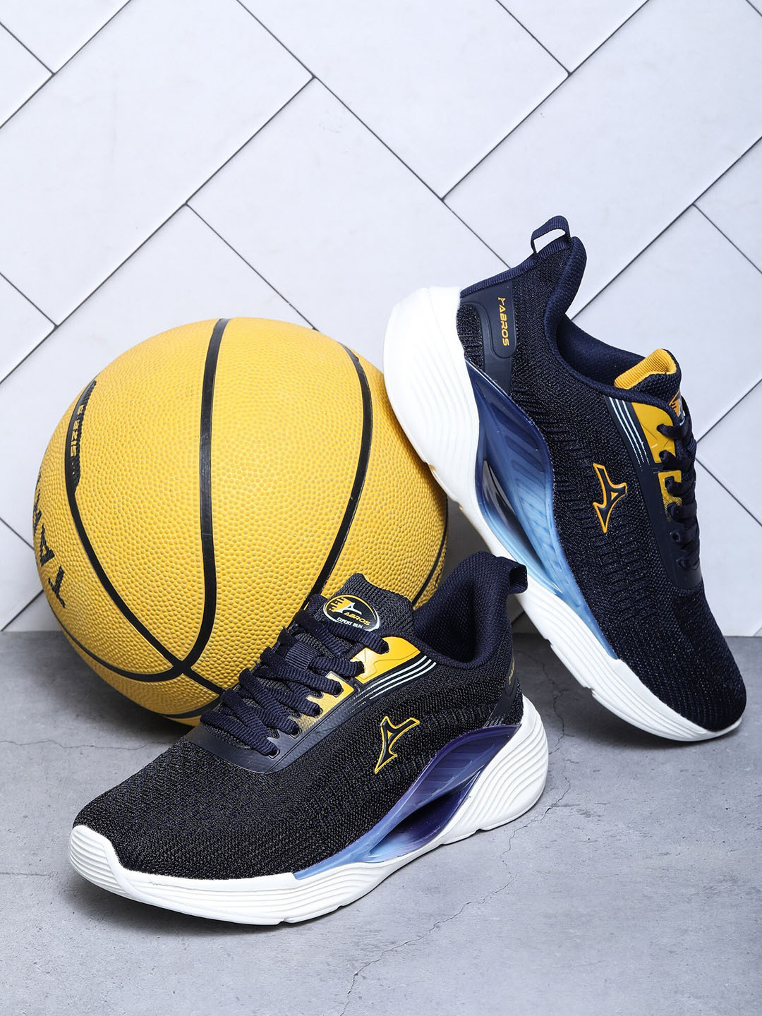 

ABROS Men ARGON Mesh Running Shoes, Navy blue