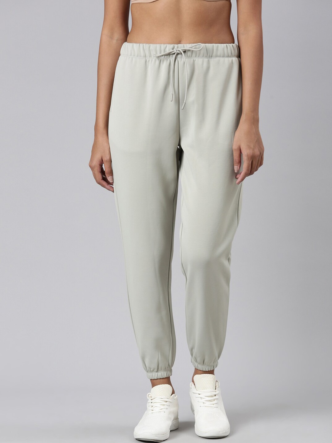 

Enamor Women Relaxed Fit High-Rise Sports Joggers, Grey