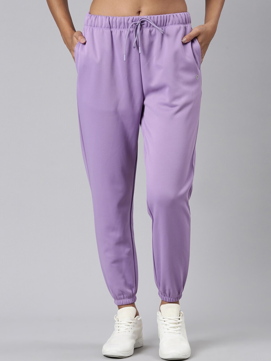 

Enamor Women Relaxed Fit High-Rise Sports Joggers, Violet