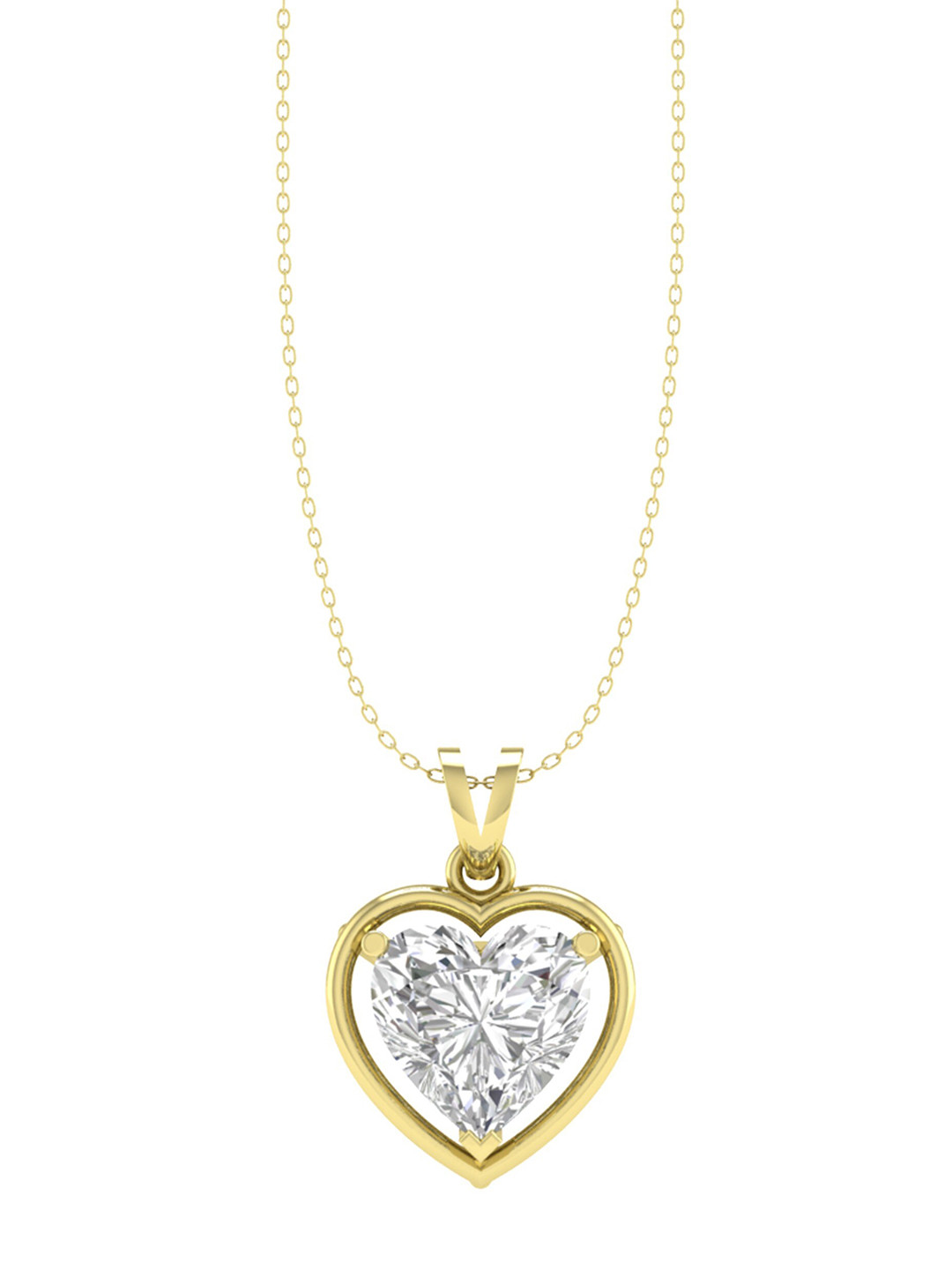 

ORIONZ Gold-Plated Cubic Zirconia-Studded Pendant With Chain