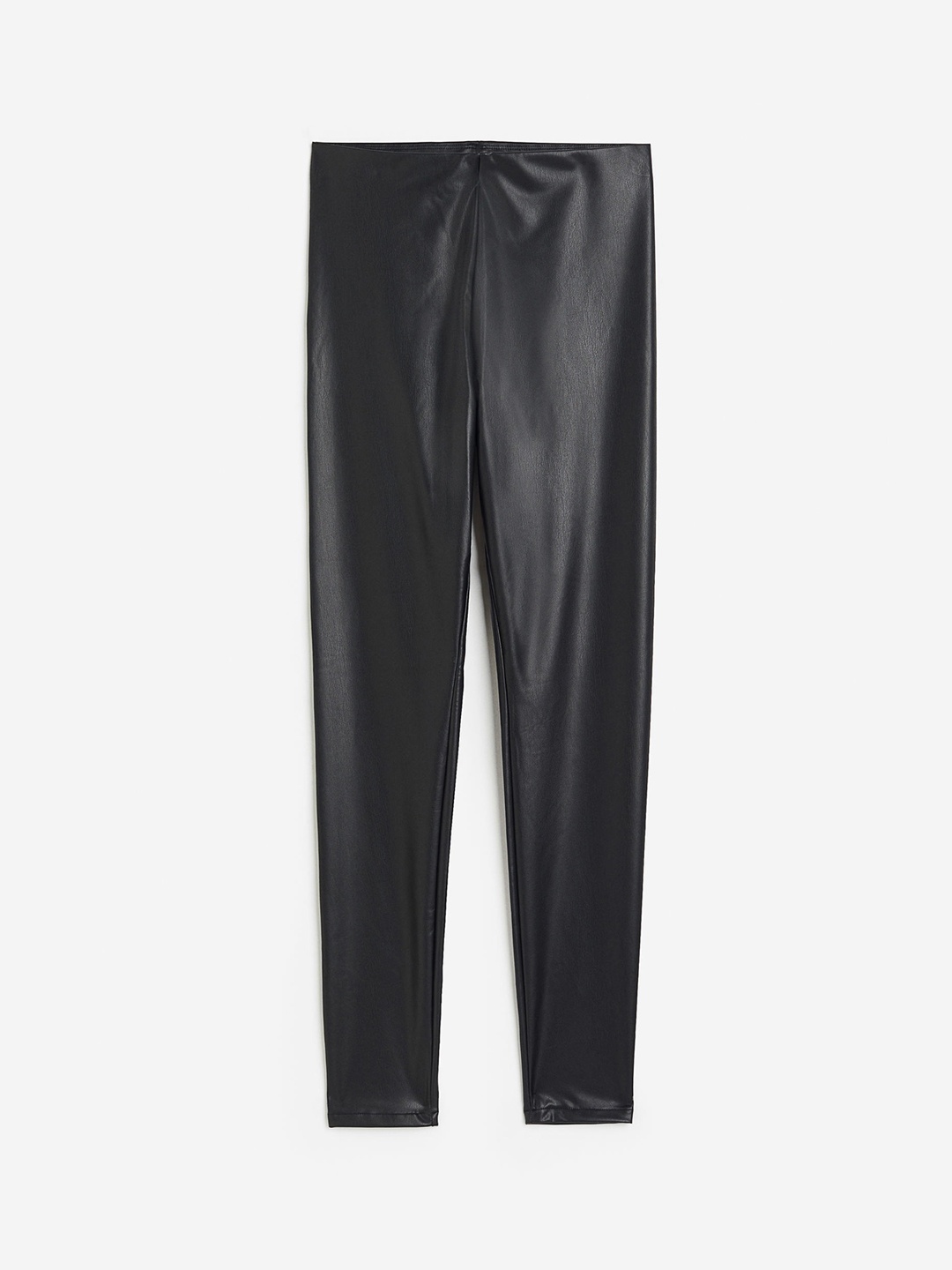 

H&M Coated leggings, Black