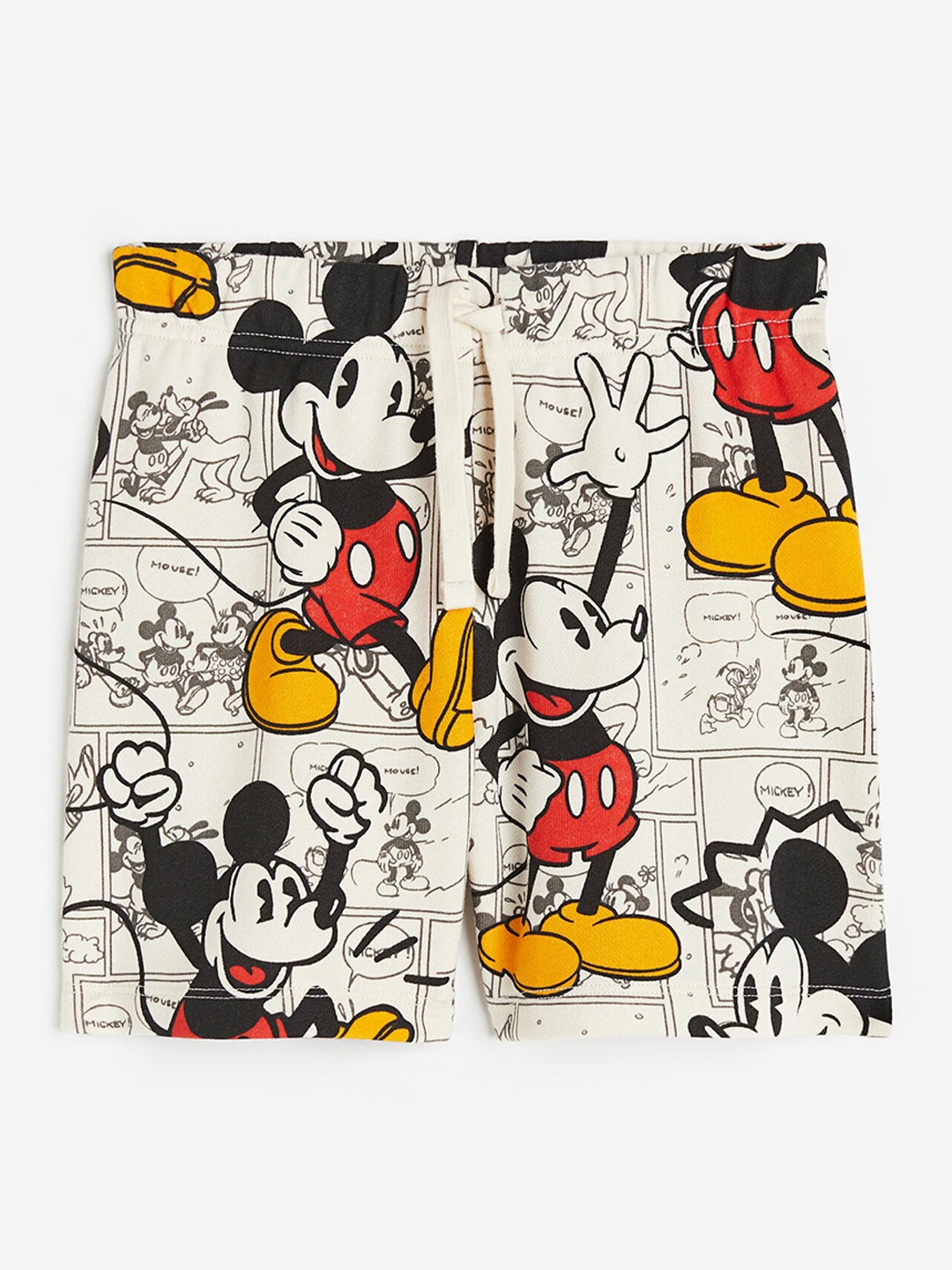 

H&M Boys Printed Sweatshirt Shorts, White