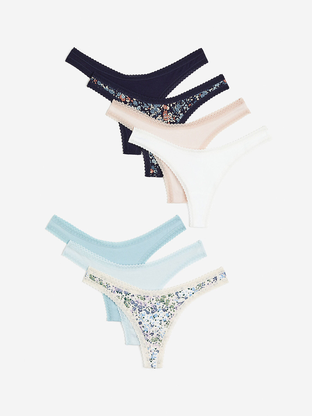 

H&M 7-Pack Brazilian briefs, Beige