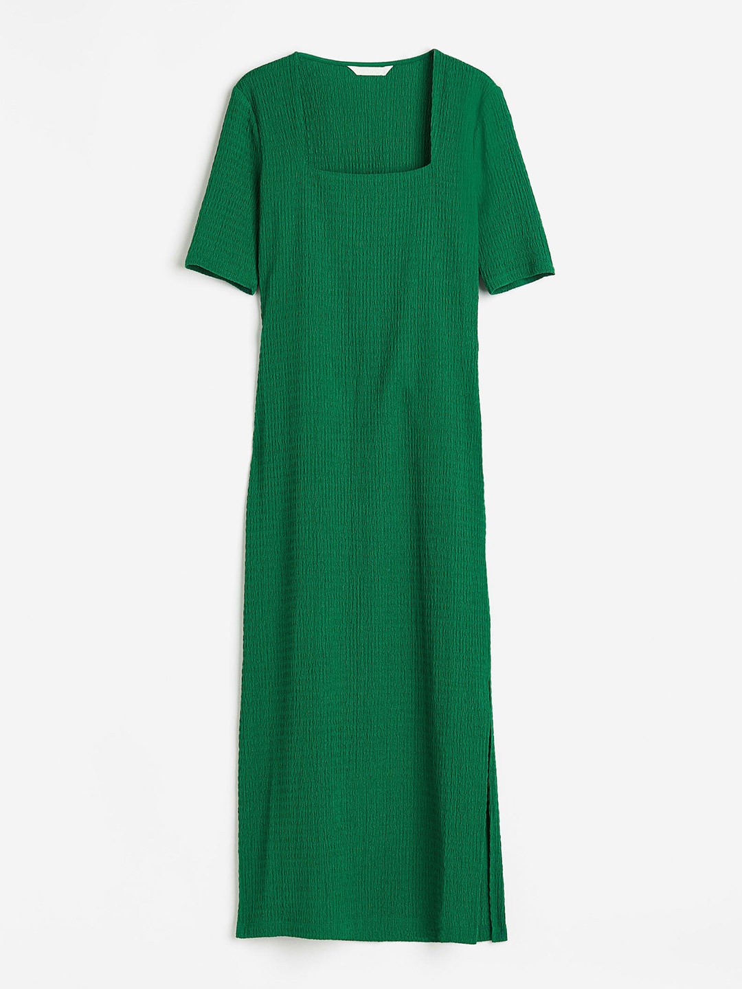 

H&M Square-Neck Bodycon Dress, Green