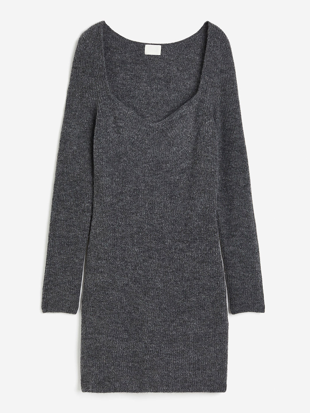 

H&M Women Rib-Knit Dress, Grey