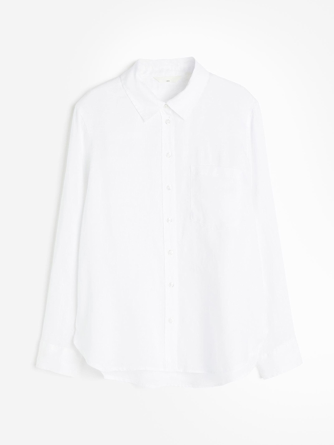 

H&M Women Pure Linen Shirt, White