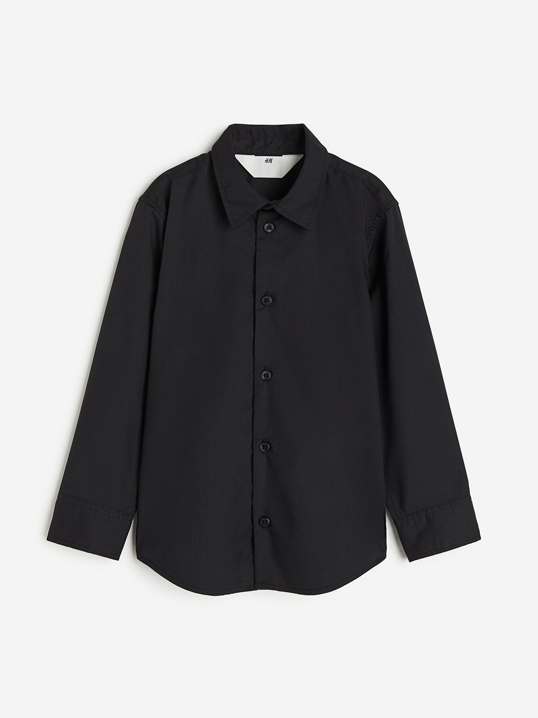 

H&M Easy-Iron Shirt, Black