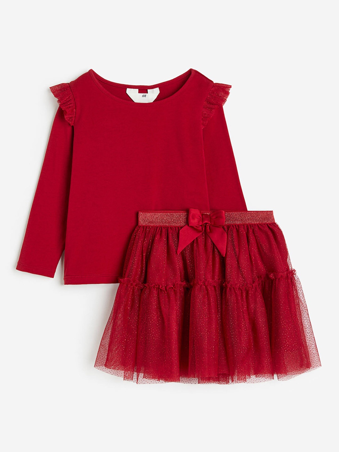 

H&M Girls 2-Piece Tulle Set, Red