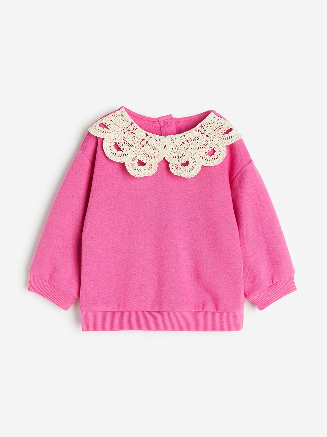 

H&M Girls Collared Sweatshirt, Pink