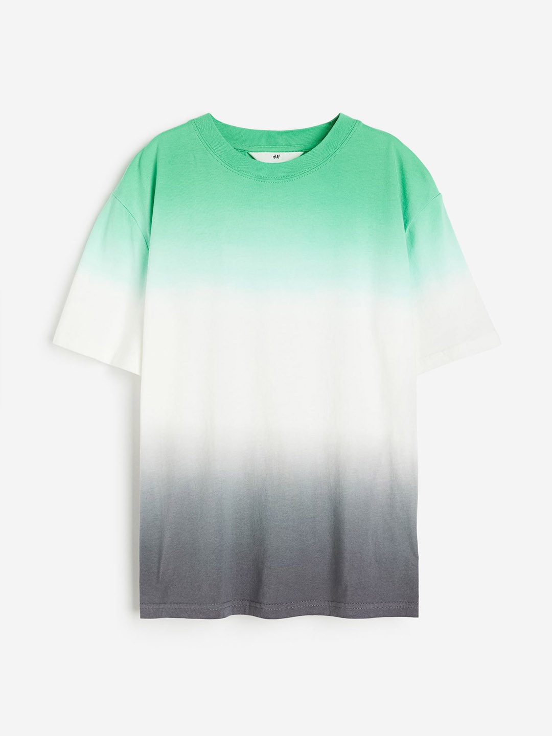 

H&M Boys Pure Cotton Printed Tshirts, Green