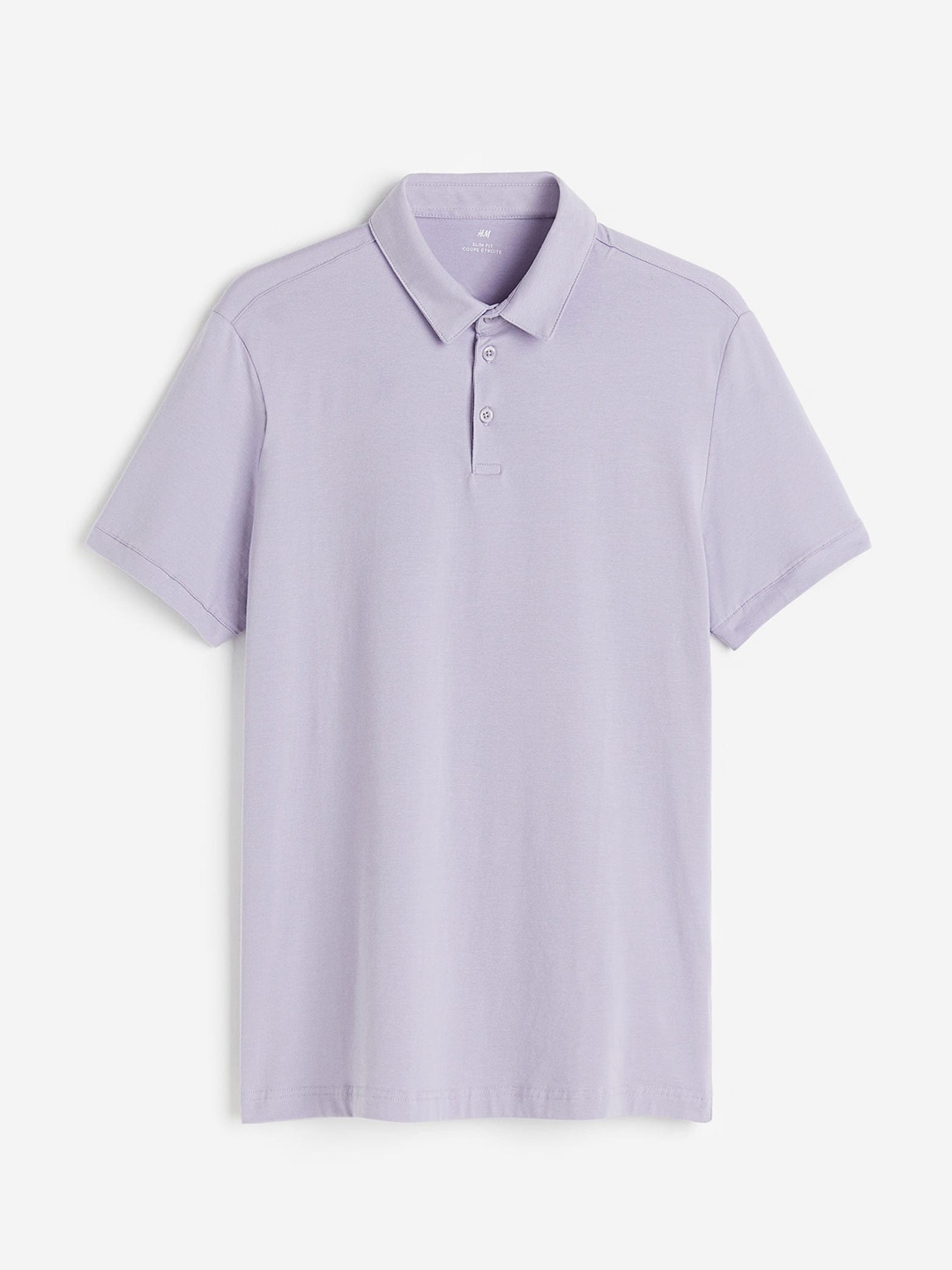 

H&M Slim Fit Cotton Polo Tshirt, Purple