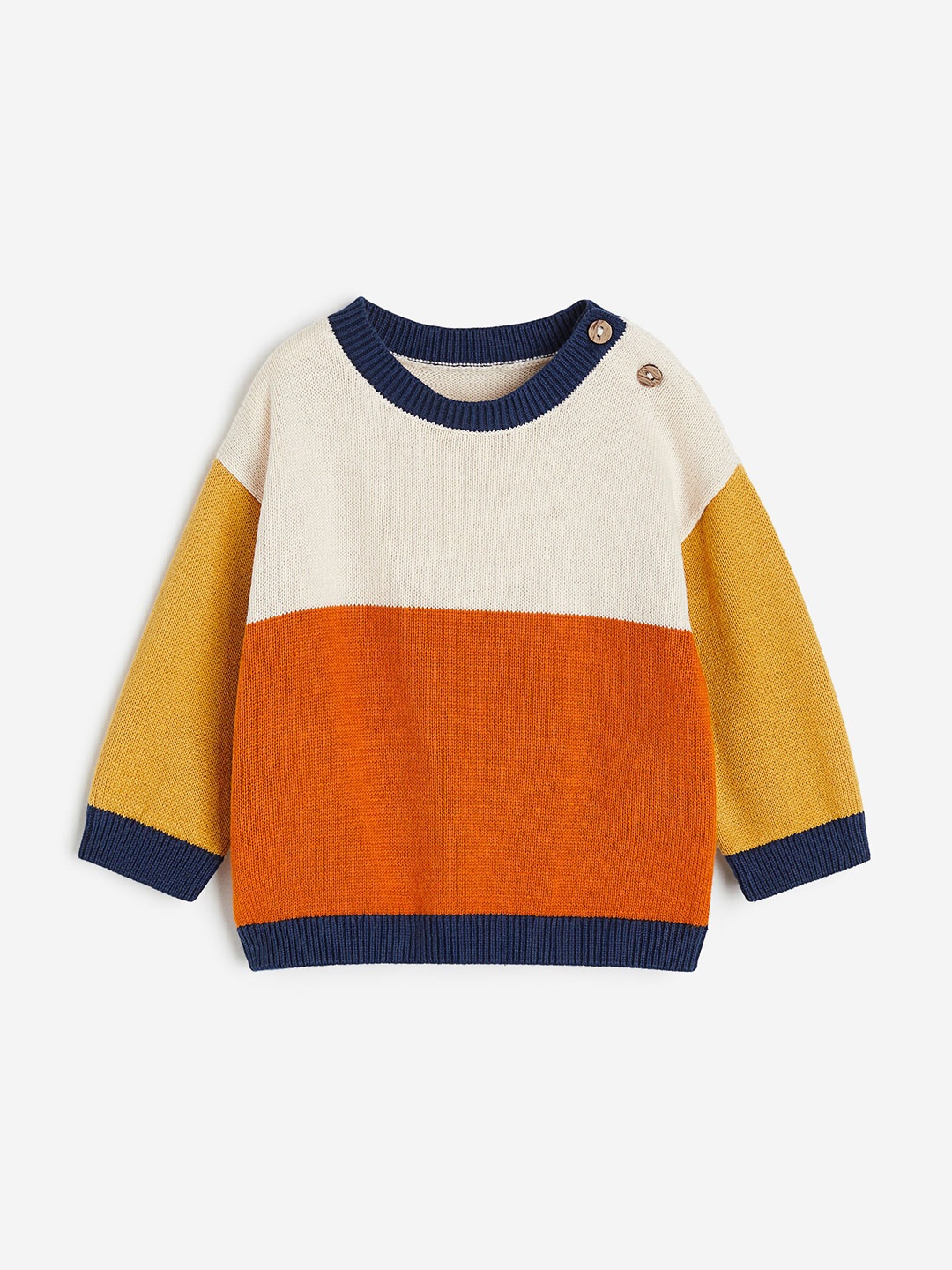 

H&M Boys Cotton Jumper, Cream