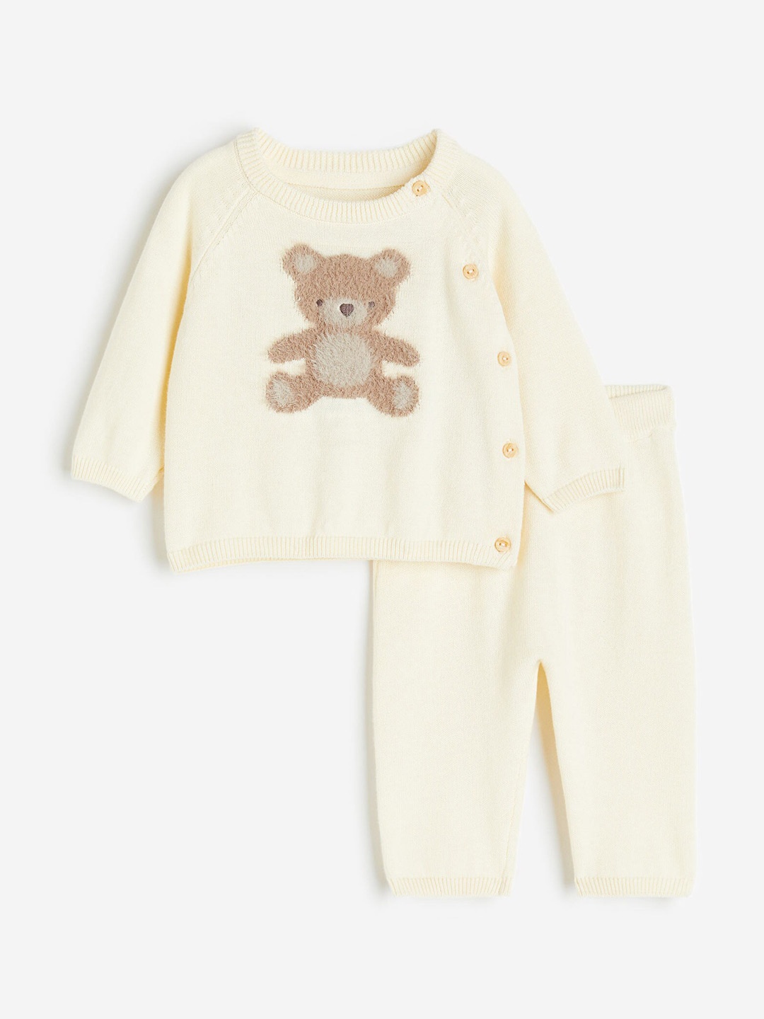 

H&M Boys 2-Piece Knitted Cotton Set, Yellow