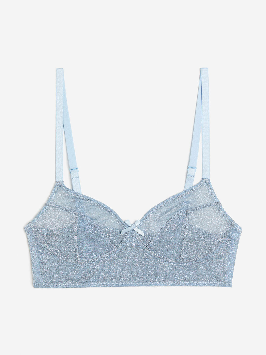 

H&M Soft Mesh Bra, Blue