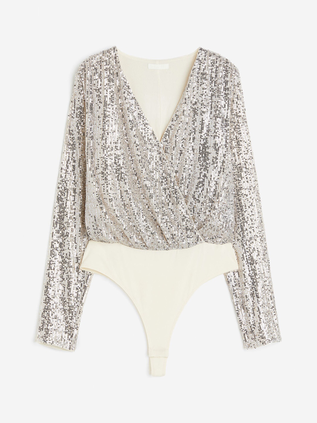 

H&M Women Sequined Body, Silver