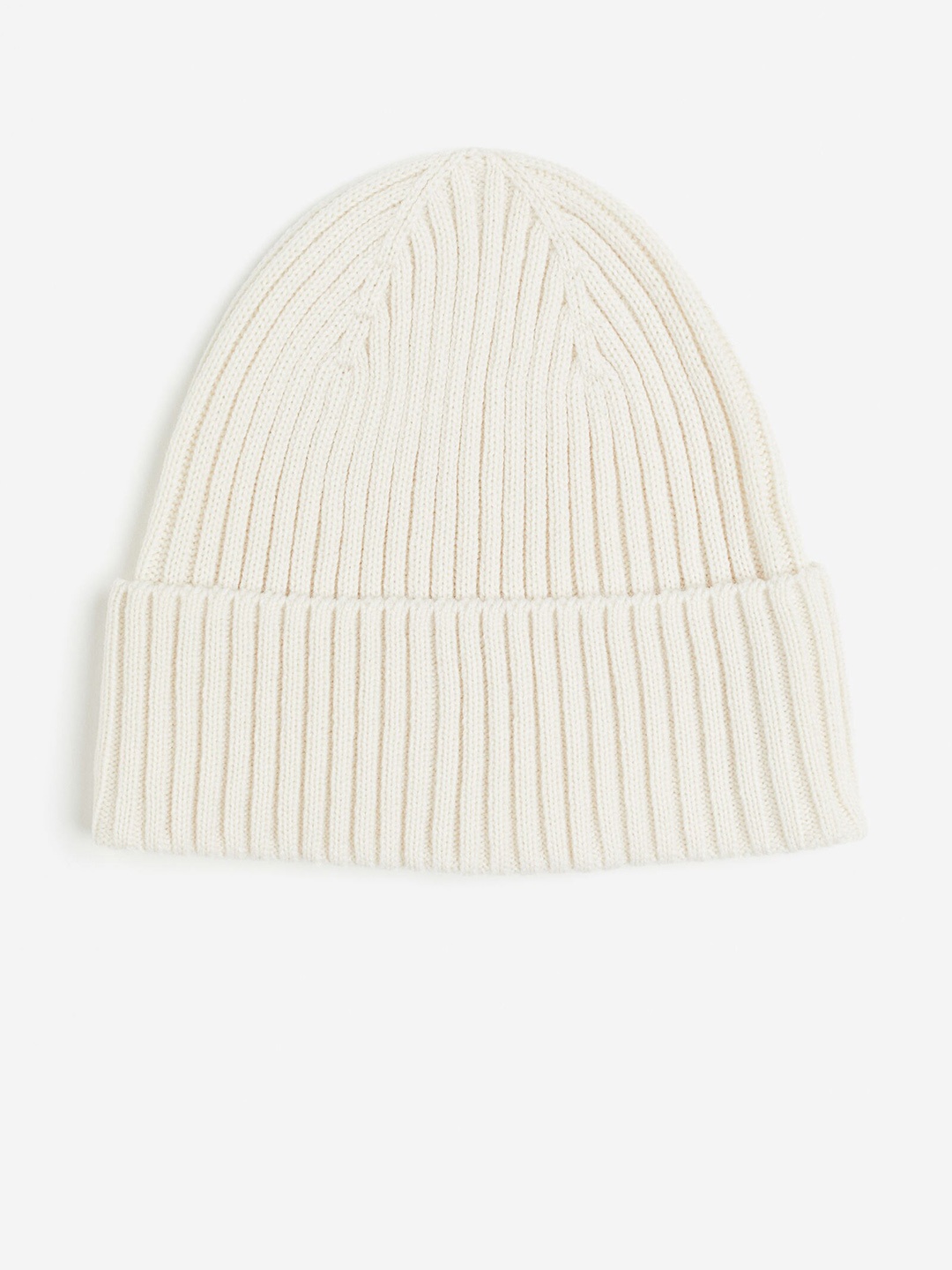 

H&M Women Rib Knit Hat, White