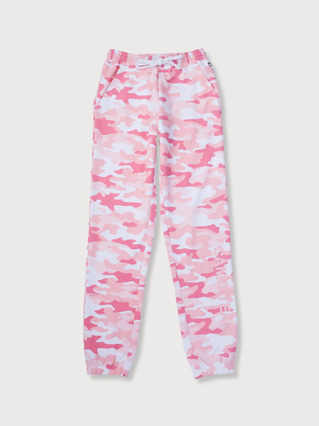 

Gini and Jony Girls Abstract Printed Relaxed Fit Cotton Joggers, White
