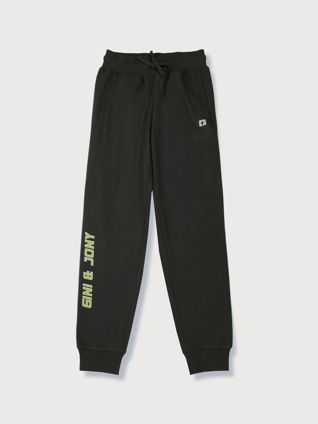 

Gini and Jony Boys Mid-Rise Cotton Relaxed-Fit Joggers, Olive