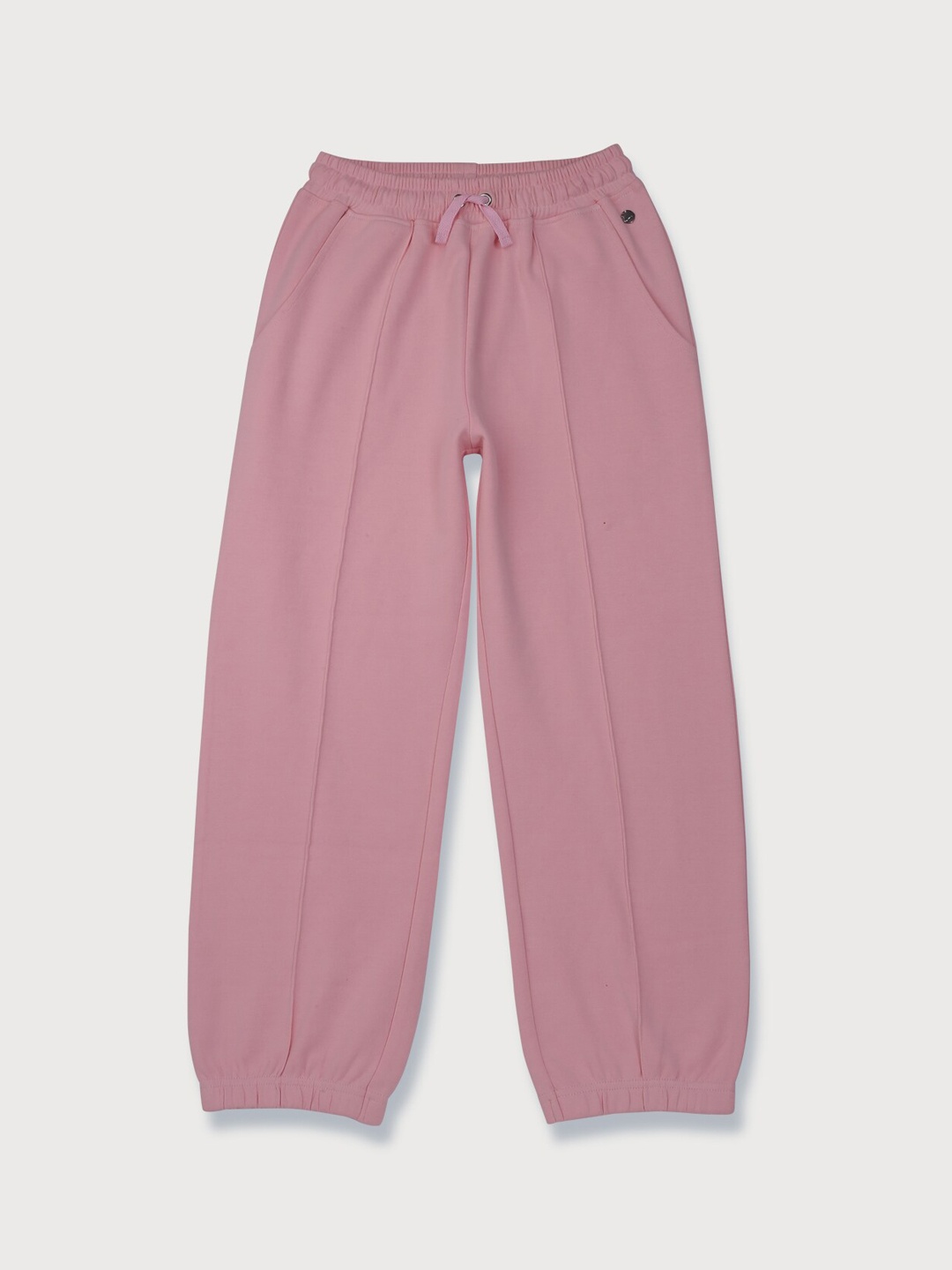 

Gini and Jony Girls Mid-Rise Relaxed-Fit JCotton oggers, Pink