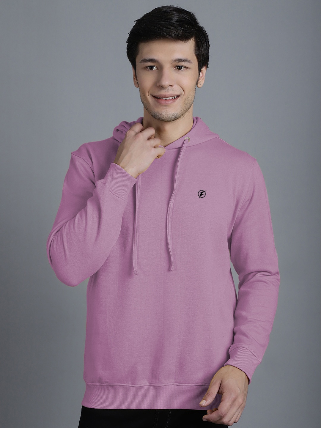 

Friskers Hooded Fleece Pullover Sweatshirt, Purple