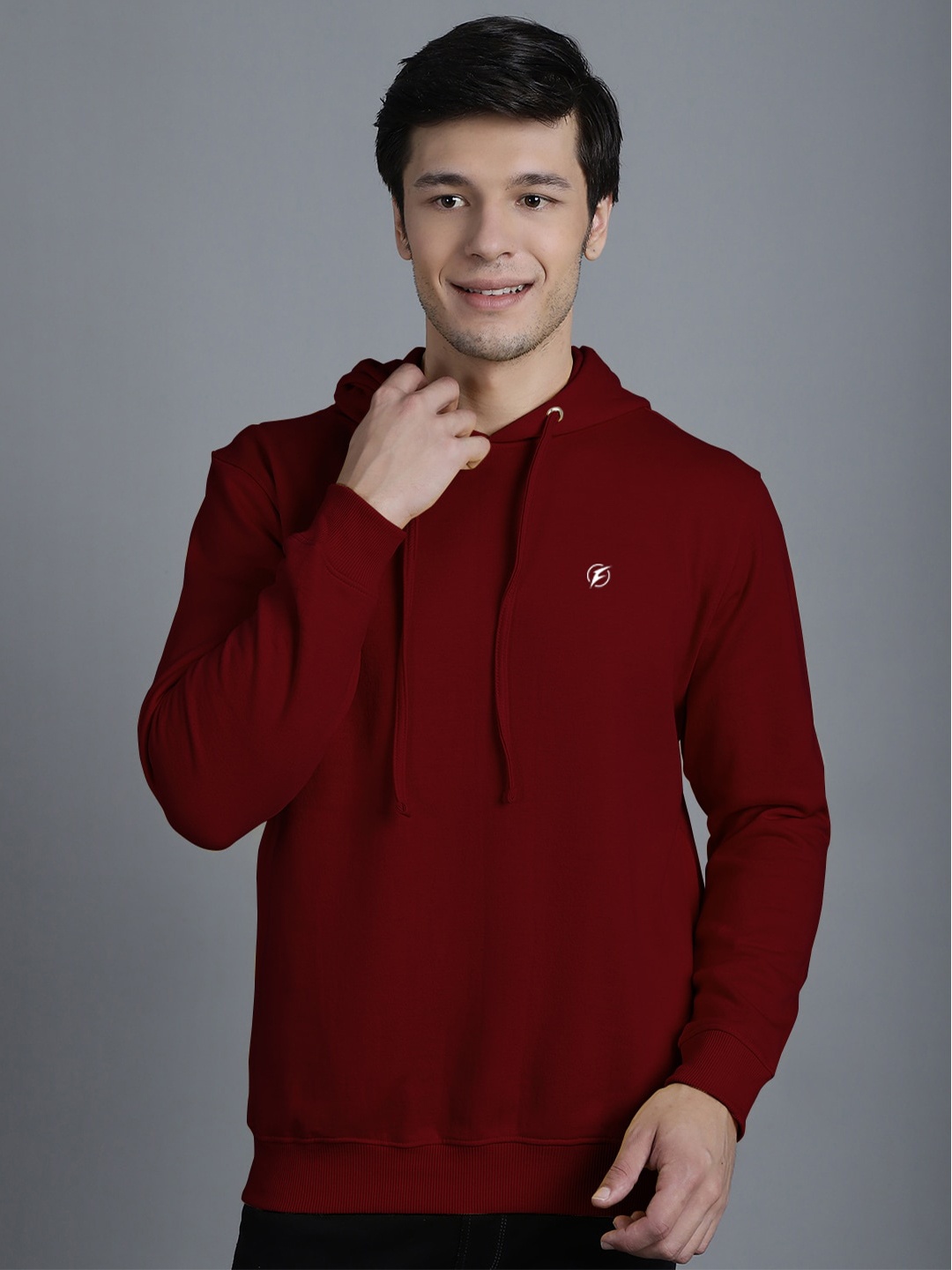 

Friskers Hooded Long Sleeve Fleece Sweatshirt, Maroon