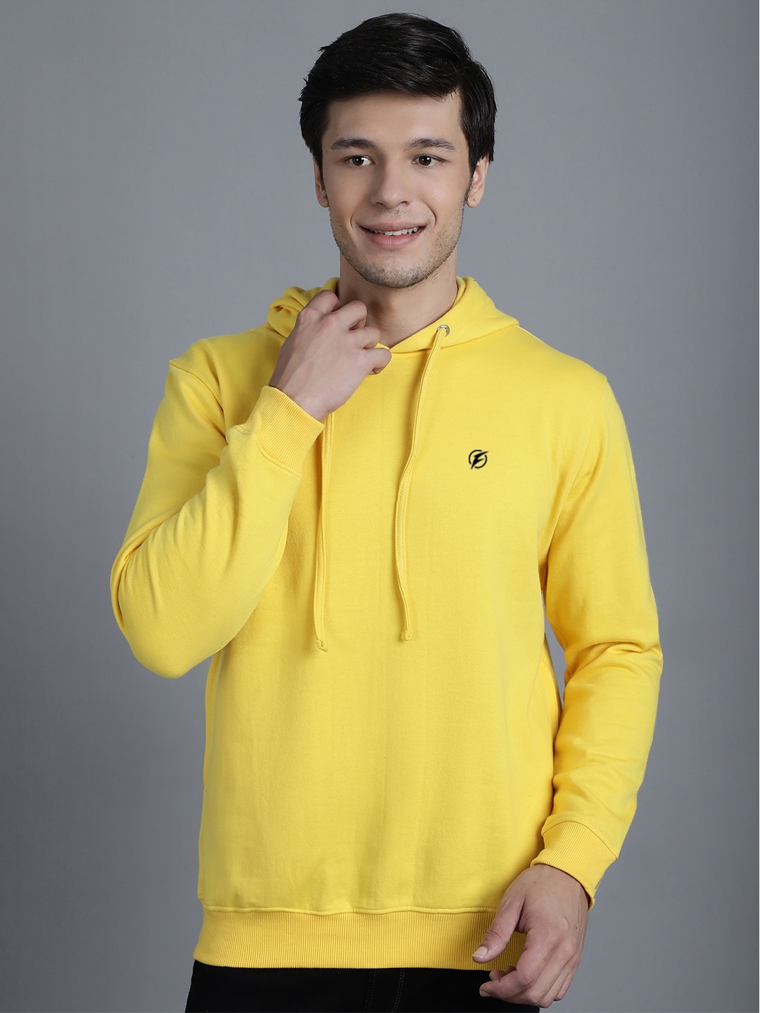

Friskers Hooded Long Sleeve Fleece Sweatshirt, Yellow