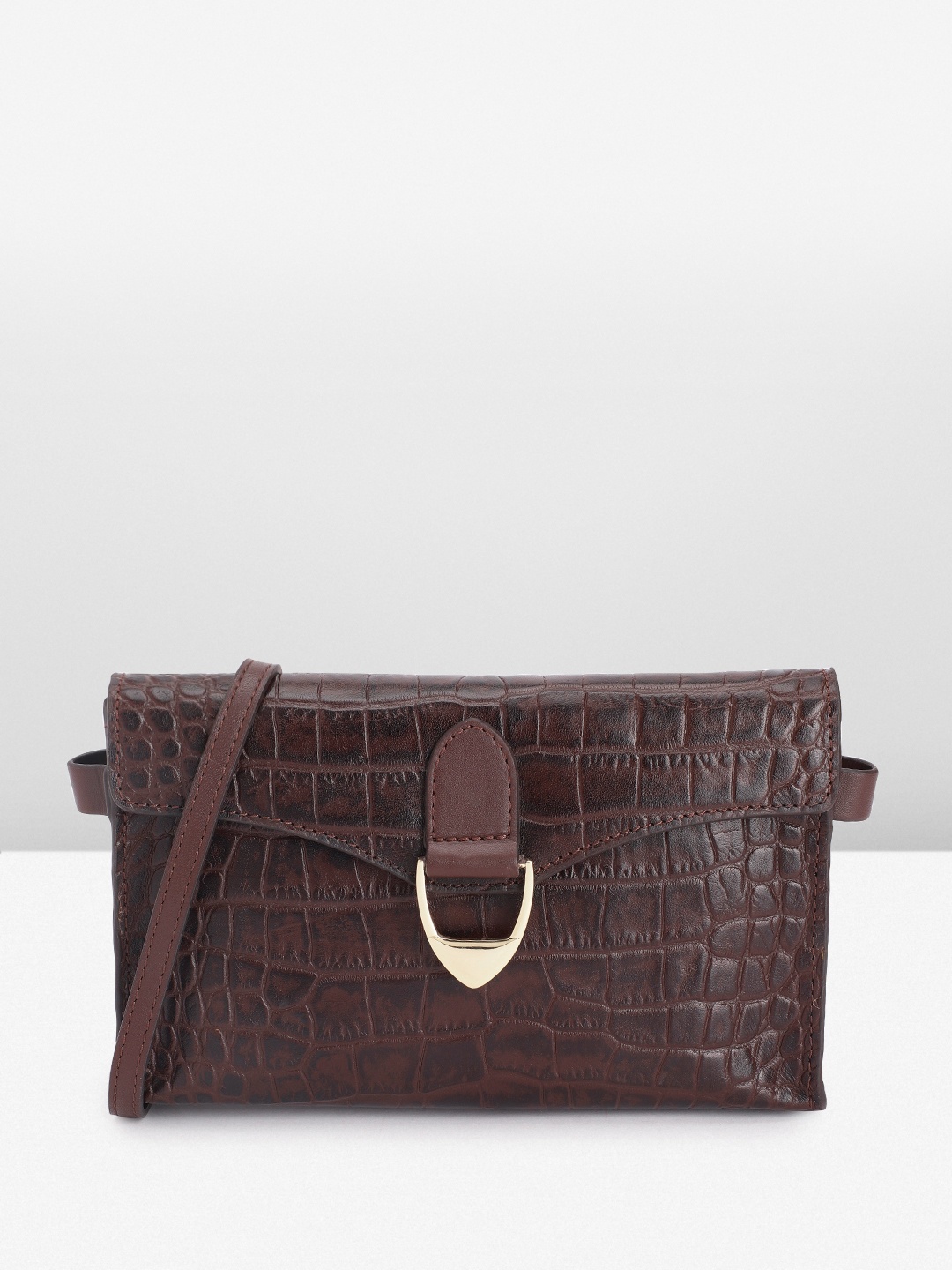 

Hidesign Textured Leather Sling Bag, Brown