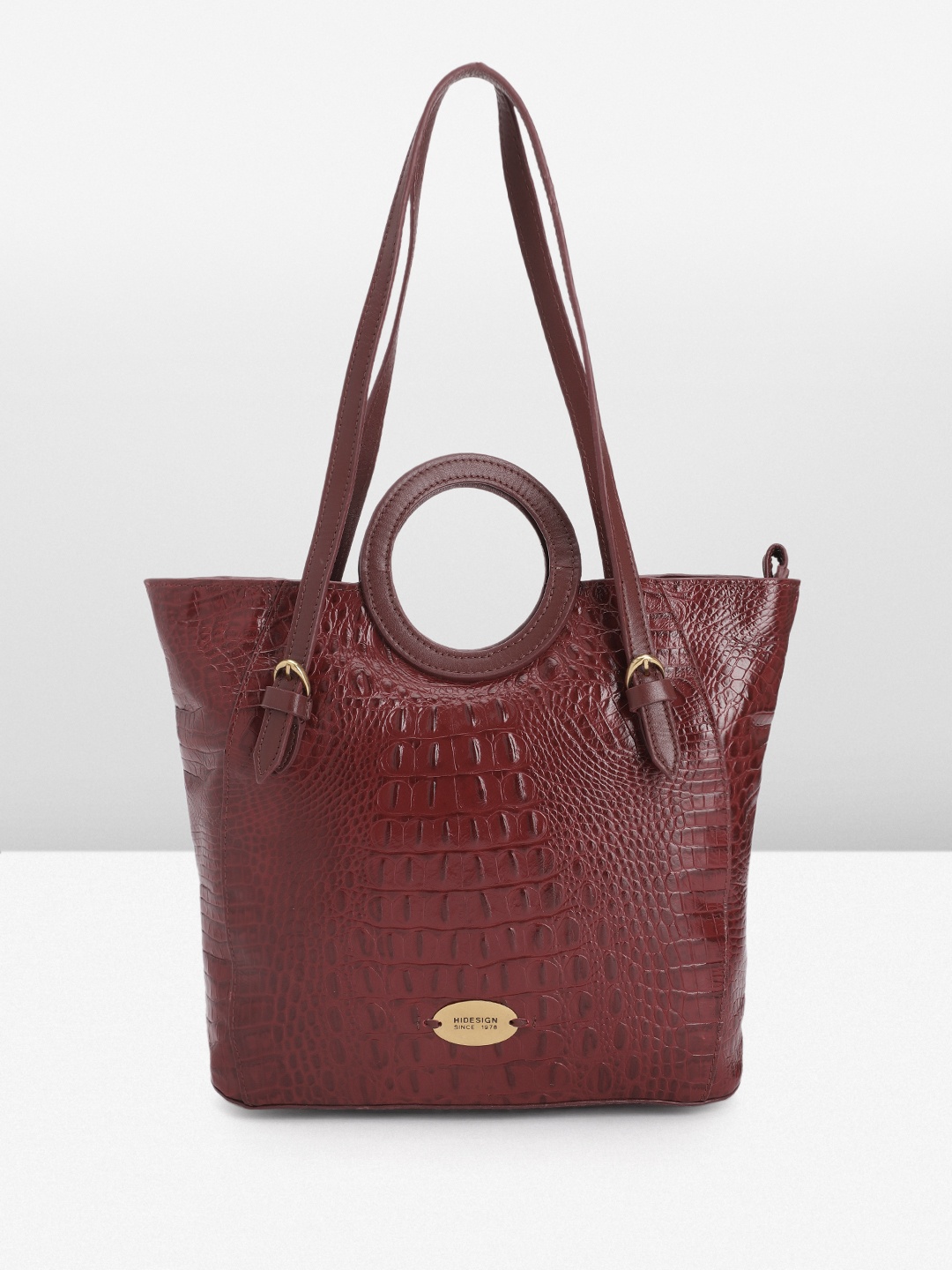 

Hidesign Textured Leather Shoulder Bag, Maroon