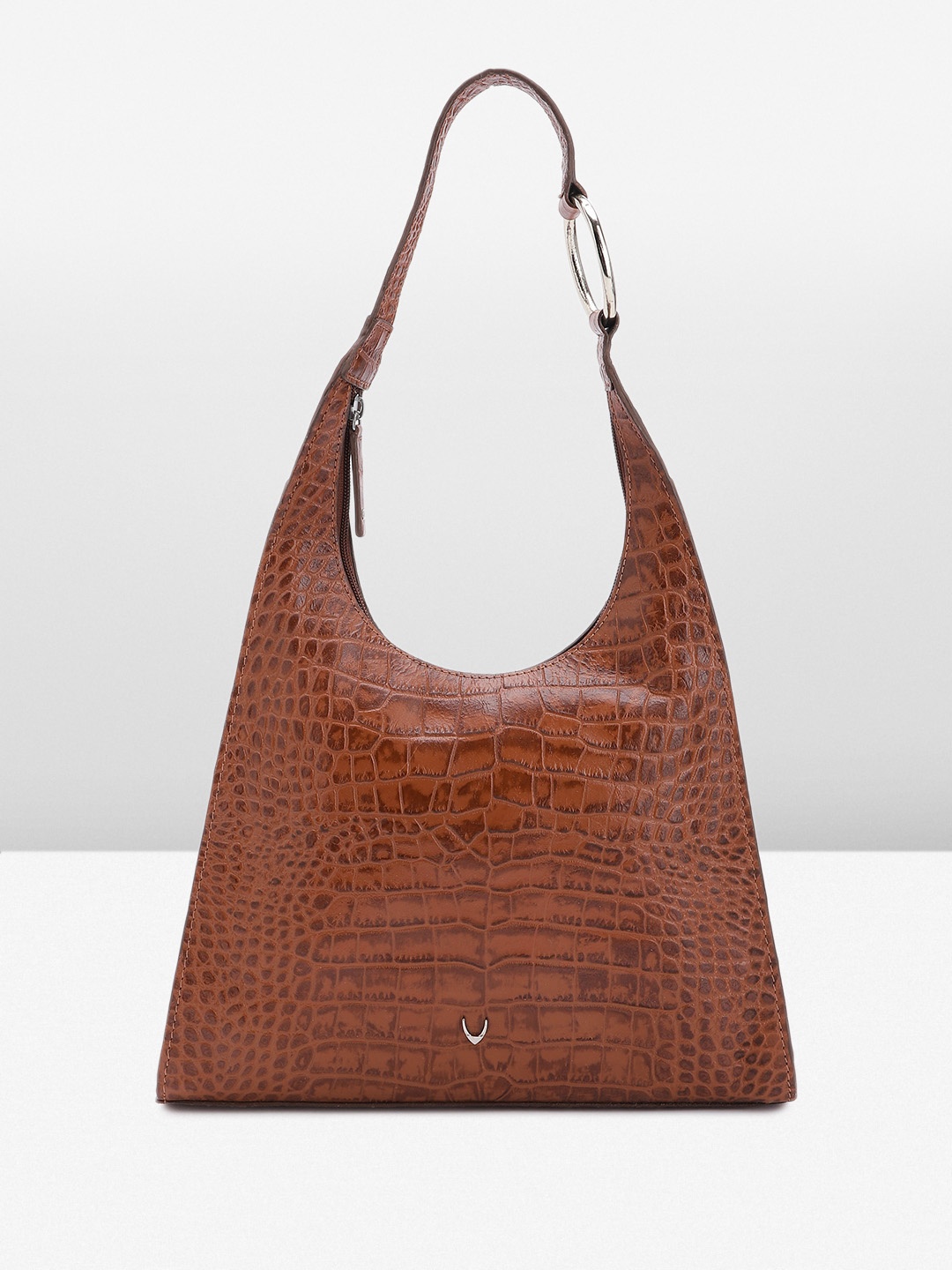

Hidesign Women Textured Leather Hobo Bag, Tan