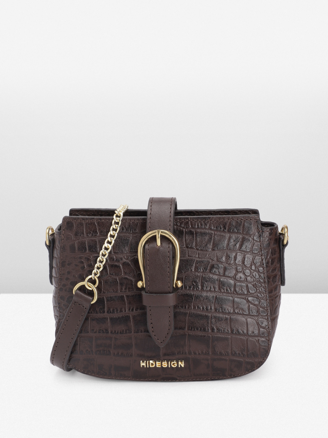 

Hidesign Textured Leather Sling Bag, Brown
