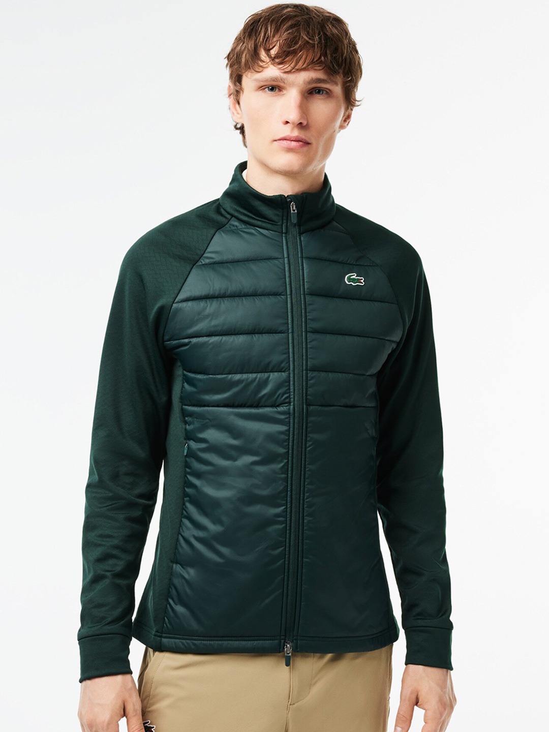 

Lacoste Mock Collar Tailored Jacket, Green