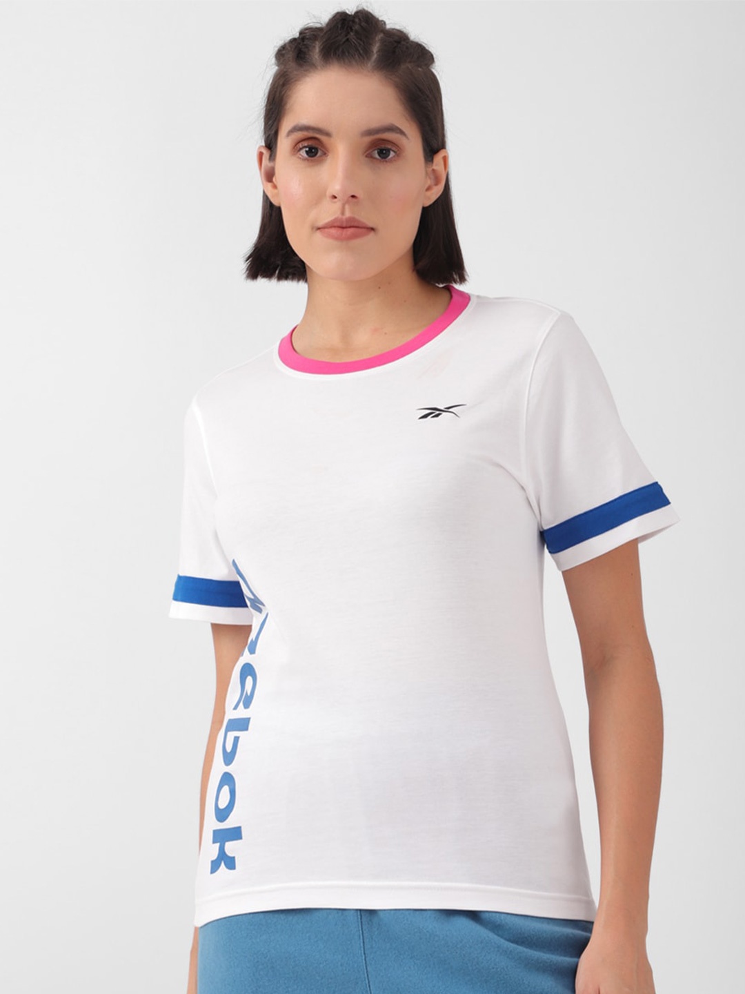 

Reebok Classic App Round Neck Tshirt, White