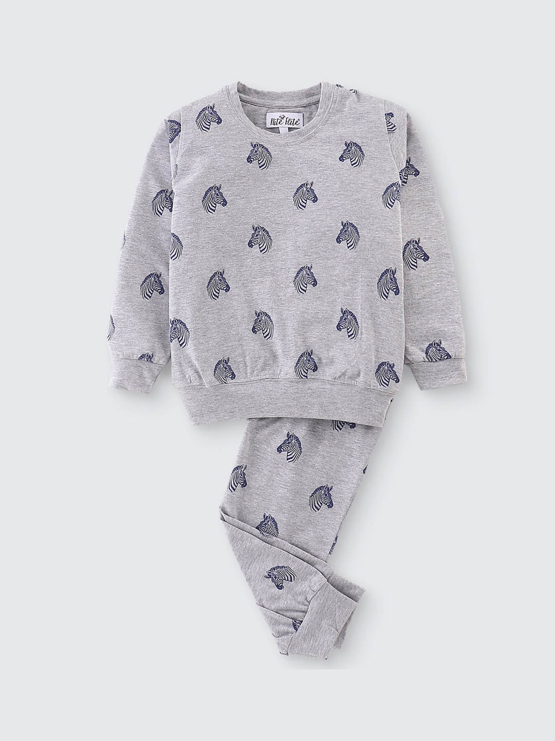 

Nite Flite Kids Conversational Printed Pure Cotton T-Shirt & Pyjamas Night suit, Green