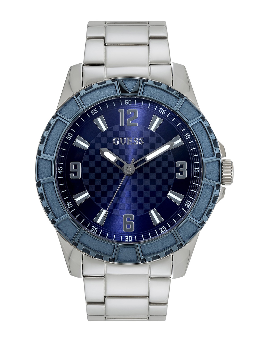 

GUESS Men Water Resistance Stainless Steel Analogue Watch U1365G2M, Blue