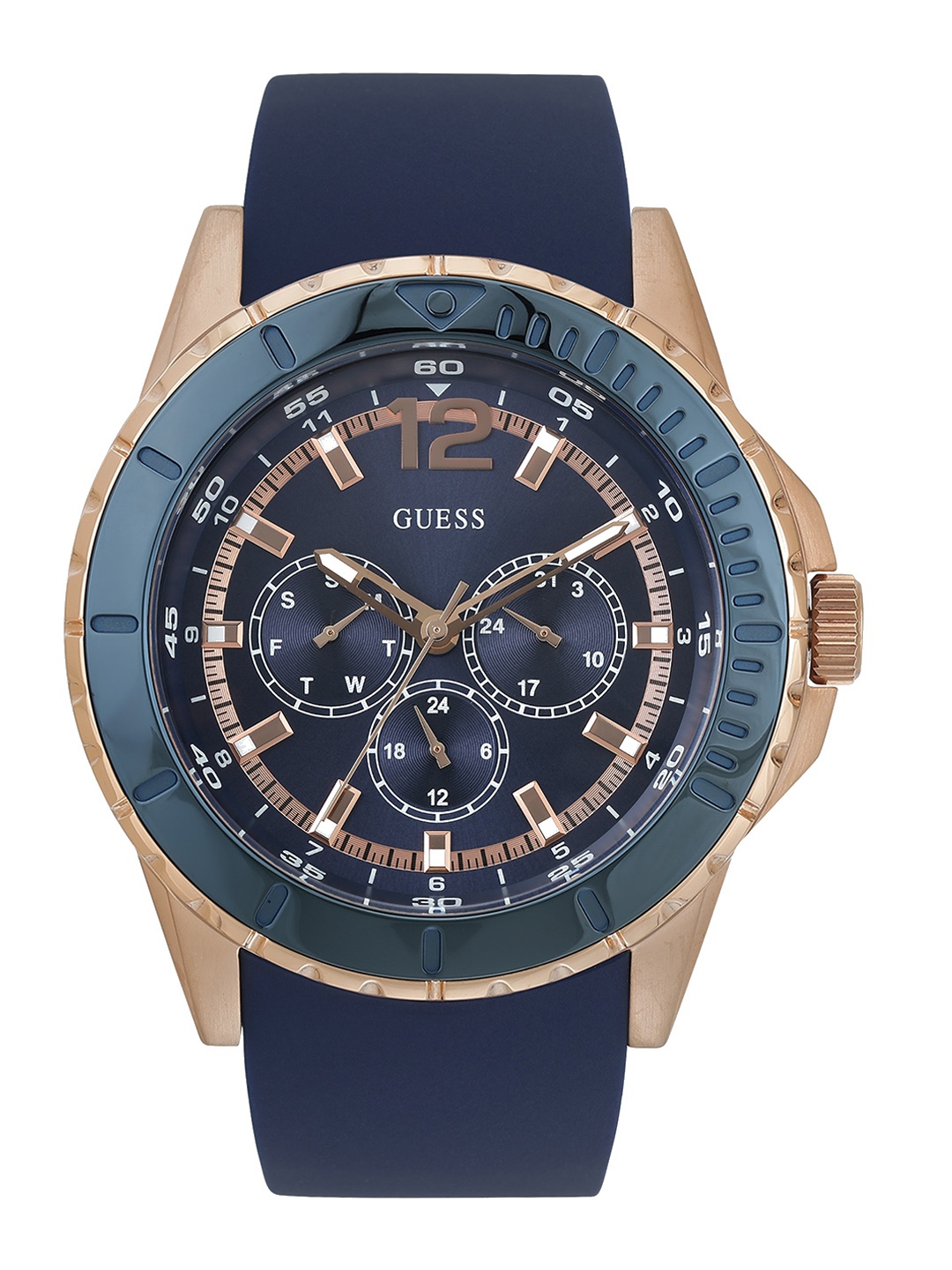 

GUESS Men Water Resistance Analogue Watch U0485G1M, Blue