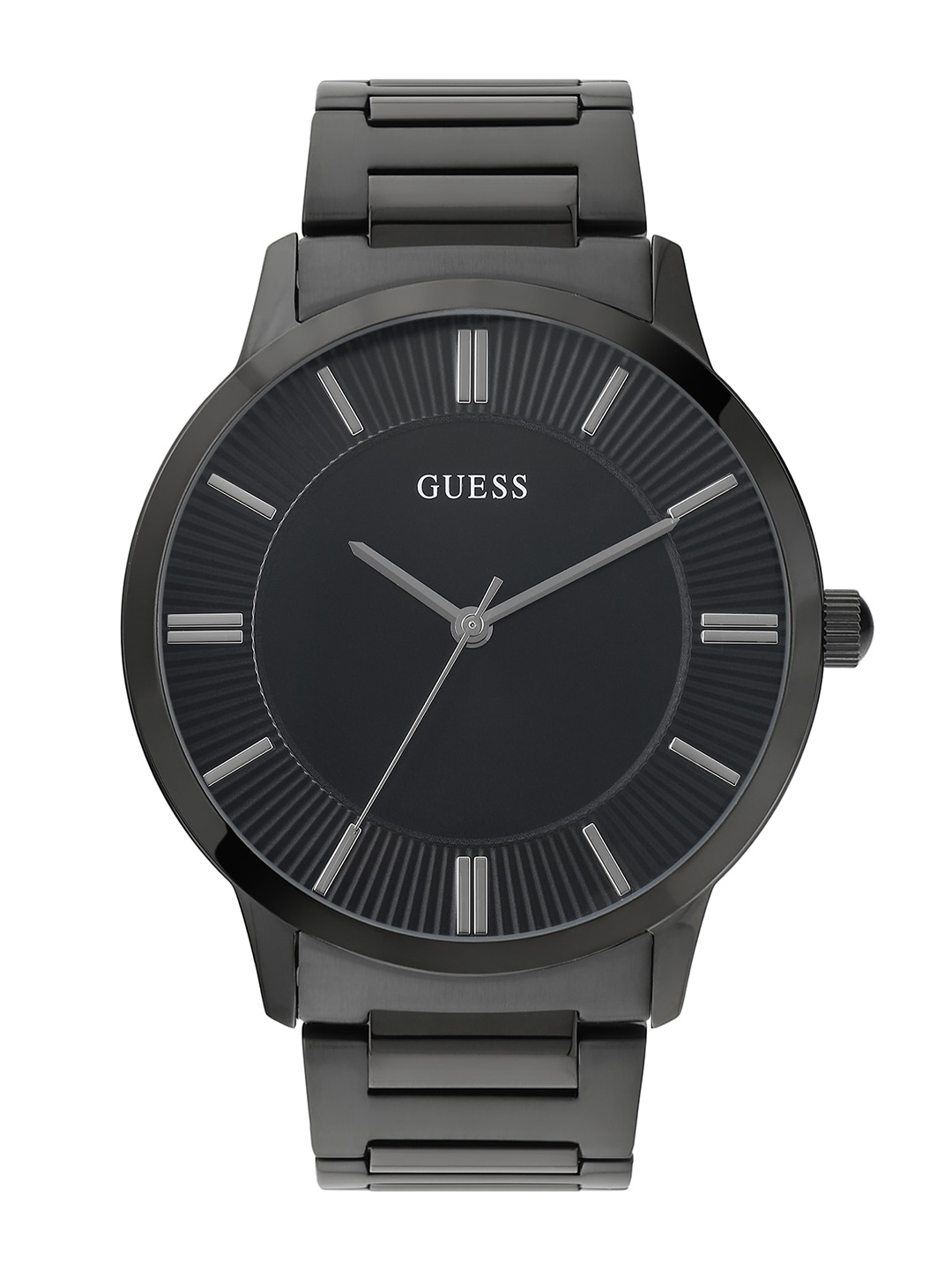 

GUESS Men Stainless Steel Bracelet Style Straps Analogue Watch U0990G5M, Black