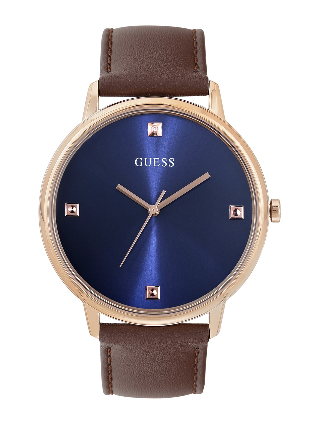 

GUESS Women Printed Dial & Leather Straps Analogue Watch U1361L6M, Blue