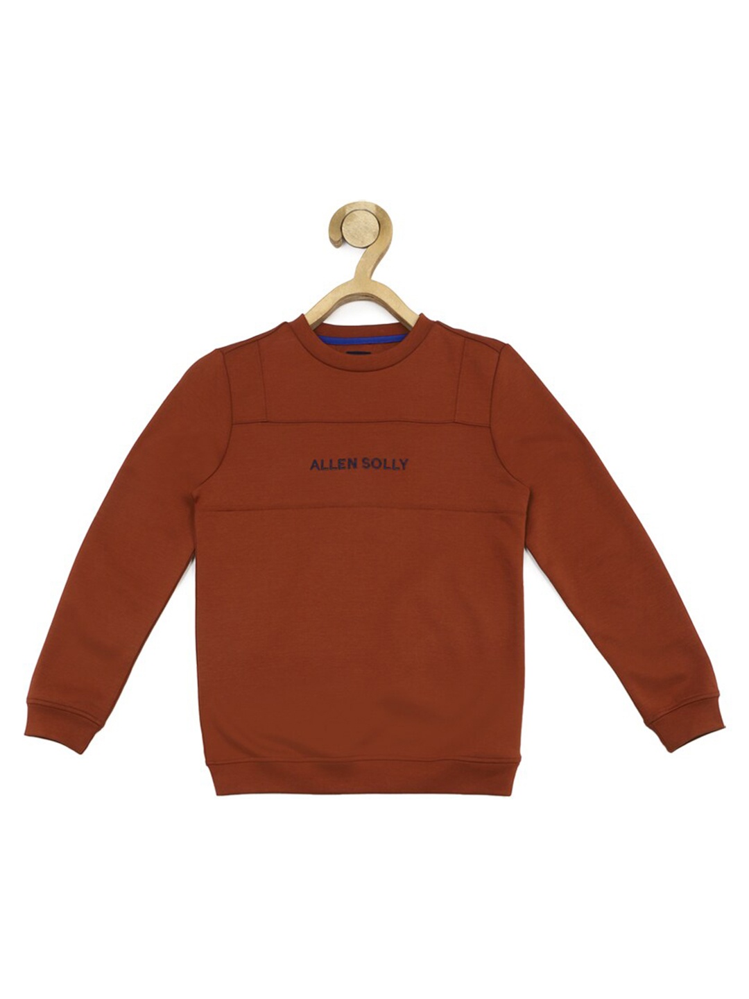 

Allen Solly Junior Boys Typography Printed Long Sleeves Pure Cotton Sweatshirt, Brown
