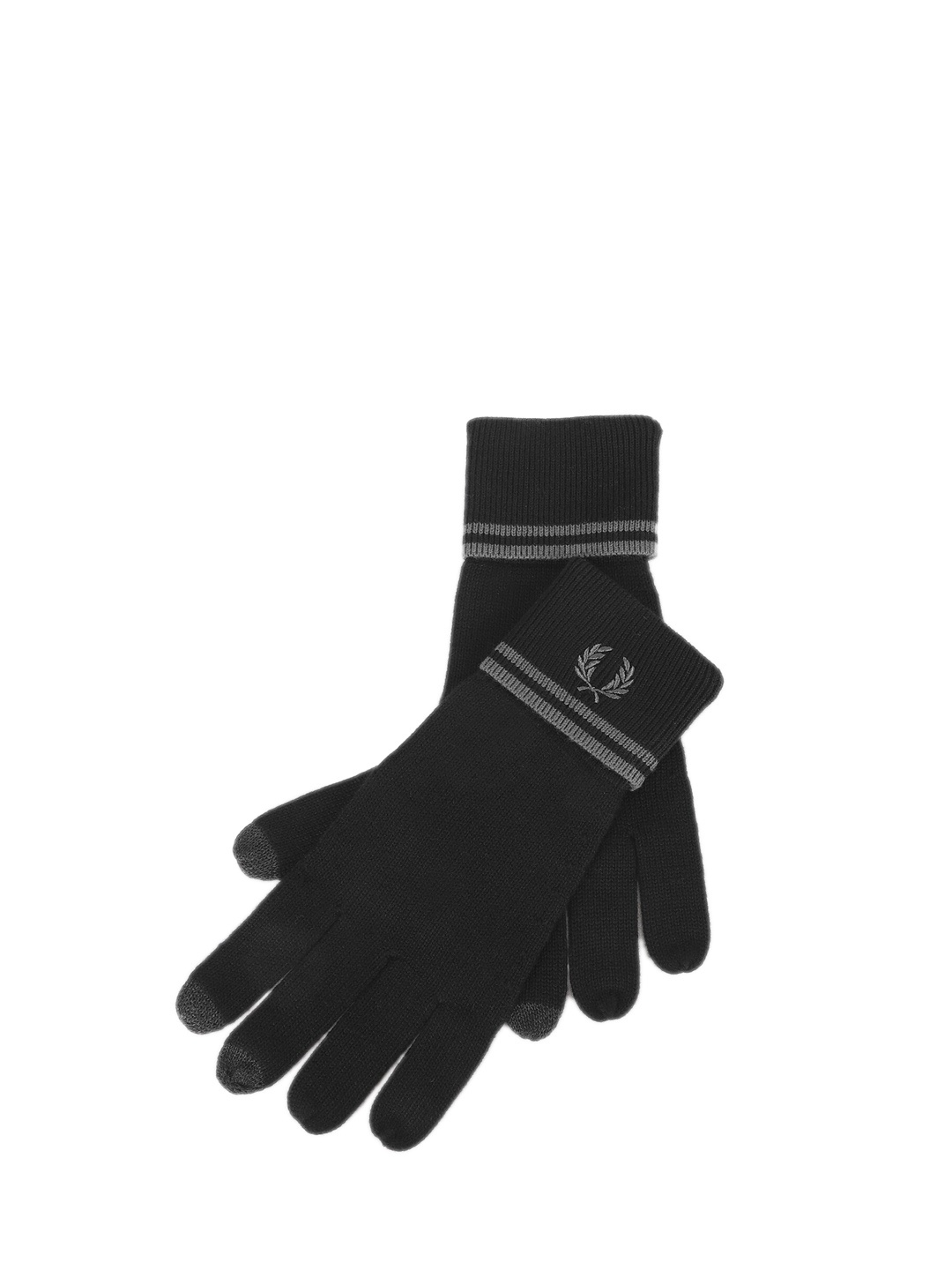 

Fred Perry Men Twin-Tipped Wool Gloves, Black