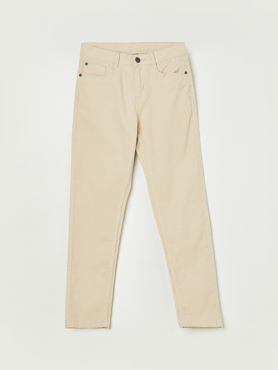 

Fame Forever by Lifestyle Boys Mid-Rise Cotton Regular Trousers, Beige
